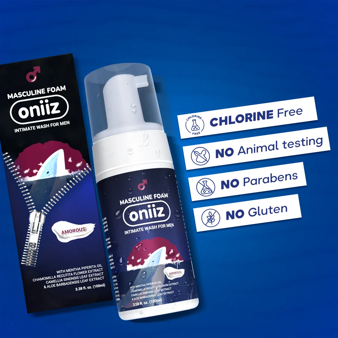 Chlorine free, no parabens, no gluten, no animal testing