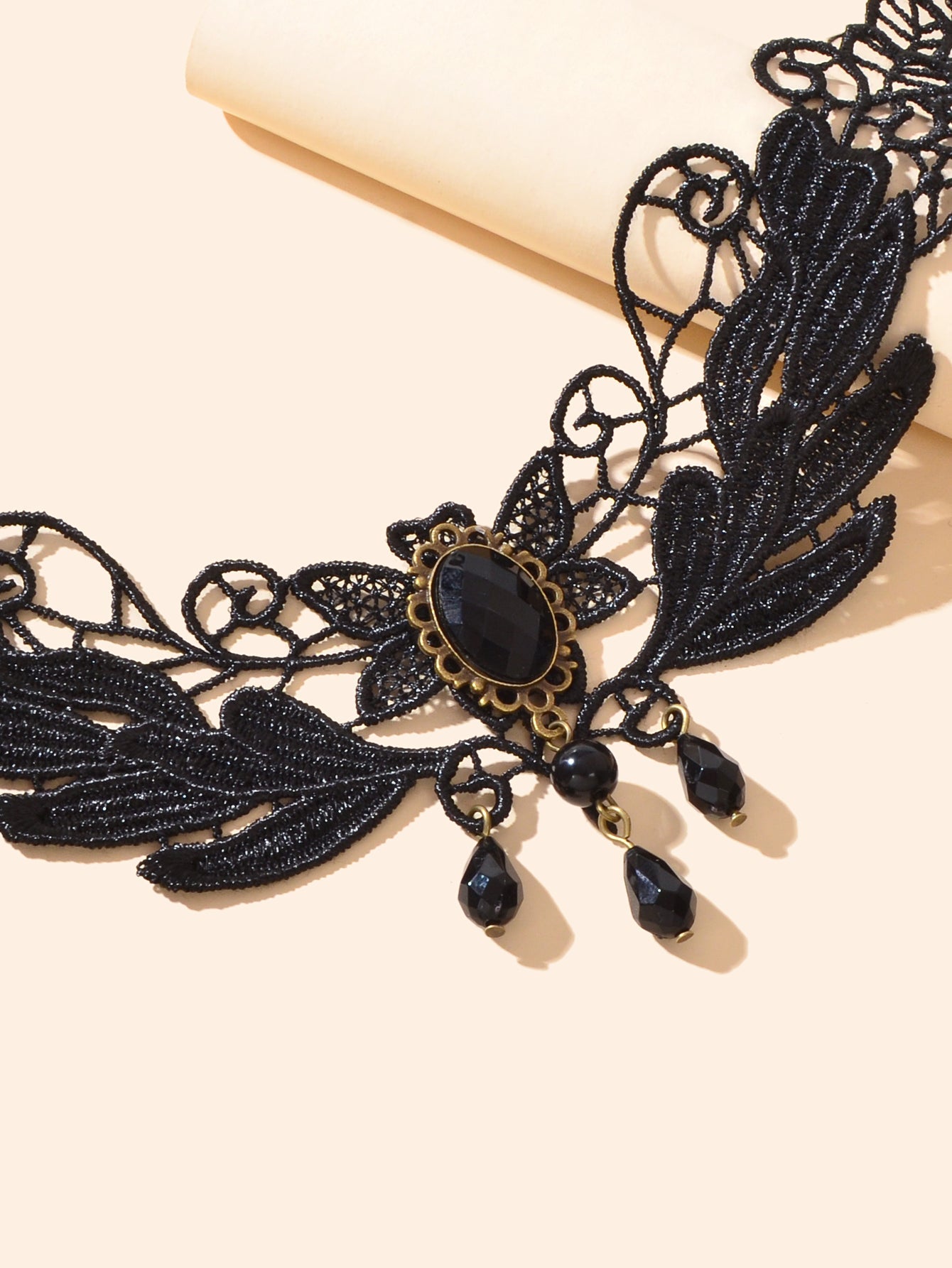 Obsidian Lace Gothic Collar Choker