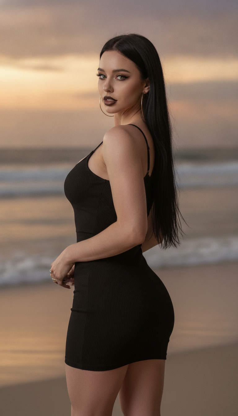 Raven One-Shoulder Little Black Dress