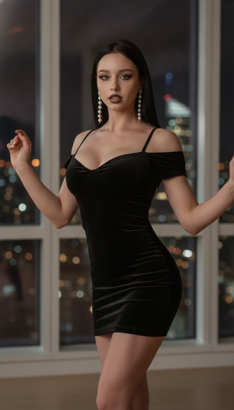 Midnight Velvet Bodycon Dress