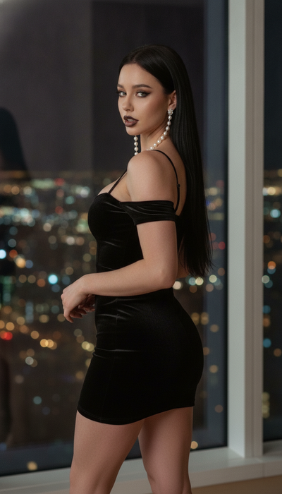 Midnight Velvet Bodycon Dress