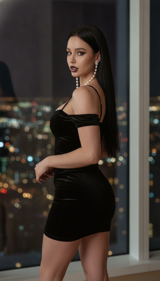 Midnight Velvet Bodycon Dress