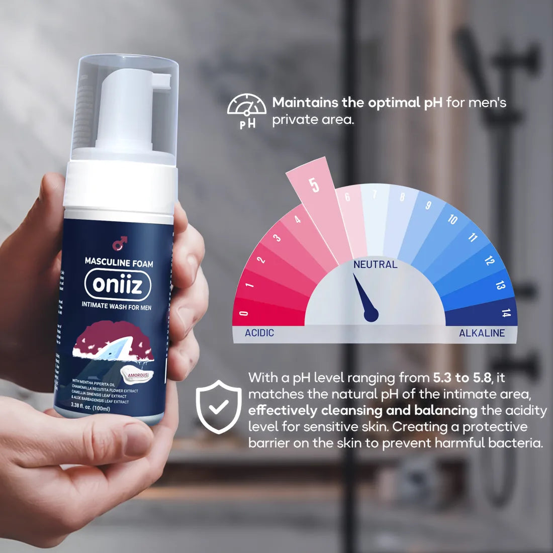 Oniiz pH 5.3 to 5.8